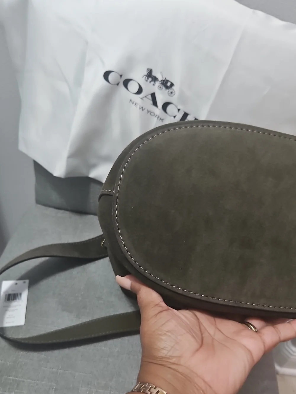 Coach matching suede